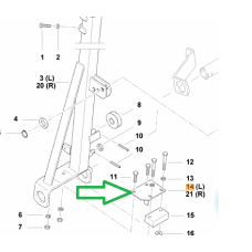Кріпленння подушки Monopill Kverneland KL862166